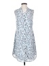 CAbi 100% Polyester Print Blue Casual Dress Size XS - photo 1