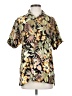 Assorted Brands 100% Rayon Tropical Green Short Sleeve Button-Down Shirt Size S - photo 1