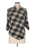 Roommates Plaid Green 3/4 Sleeve Blouse Size M - photo 1