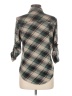 Roommates Plaid Green 3/4 Sleeve Blouse Size M - photo 2