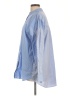 Thakoon 100% Cotton Blue Long Sleeve Button-Down Shirt Size L - photo 5