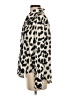 H&M 100% Polyester Animal Print Ivory Long Sleeve Blouse Size XS - photo 5