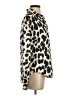 H&M 100% Polyester Animal Print Ivory Long Sleeve Blouse Size XS - photo 4