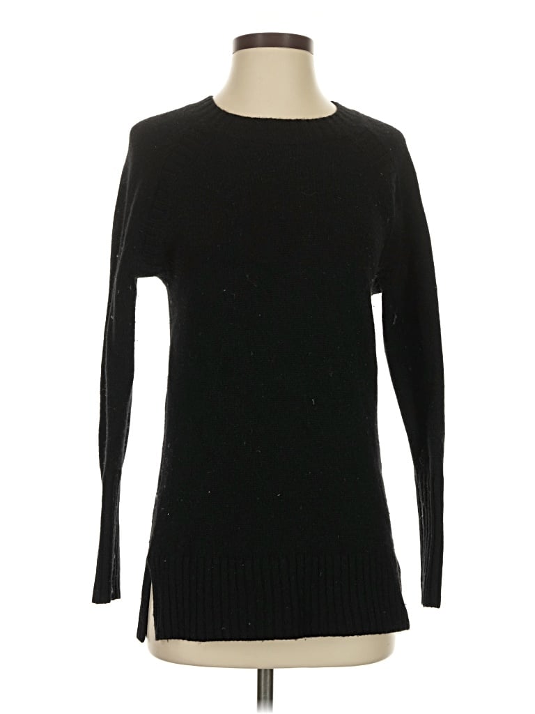 Pre-owned Jcrew Cashmere Pullover Sweater In Black