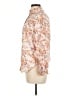 J.Crew 100% Cotton Floral Ivory Pink Long Sleeve Blouse Size M (estimated) - photo 5