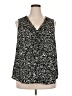 Daniel Rainn 100% Polyester Black Sleeveless Blouse Size 2X (estimated) - photo 1