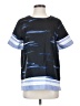 Banana Republic 100% Polyester Blue Short Sleeve Top Size S - photo 1