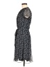 JBS 100% Polyester Print Gray Casual Dress Size 6 - photo 5