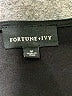 Fortune + Ivy 100% Polyester Black 3/4 Sleeve Blouse Size M - photo 7