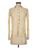 Maurices 100% Rayon Stripes Ivory Long Sleeve Blouse Size XS - photo 1