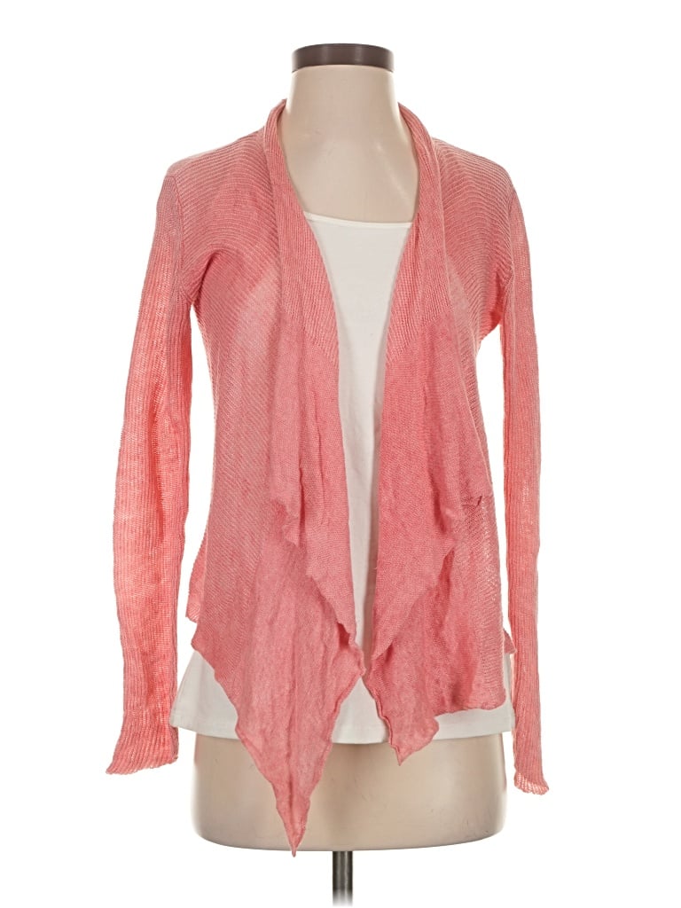 Pre-owned Eileen Fisher Cardigan Sweater In Pink