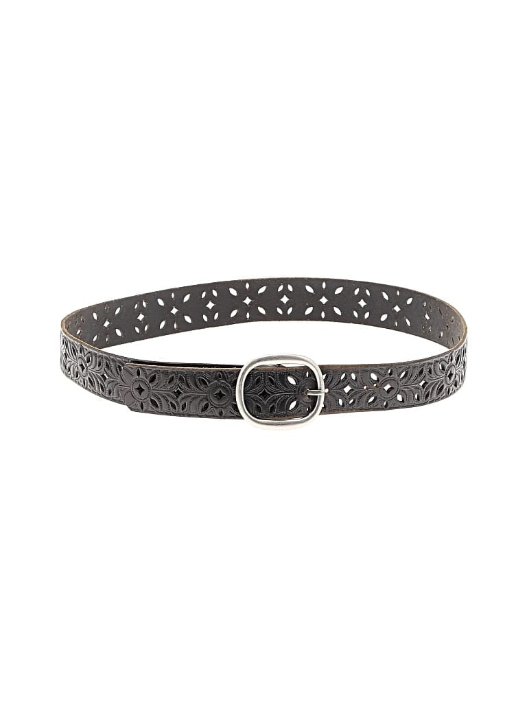 Pre-owned Fossil Belt In Black