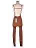 Tic : Toc Solid Brown Jumpsuit Size S - photo 2