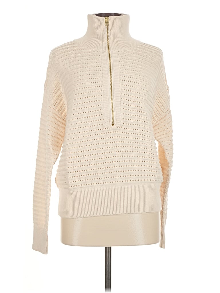 Pre-owned Varley Pullover Sweater In White