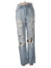Hollister Hearts Blue Jeans Size 26 waist - photo 1