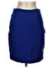 Express Solid Blue Formal Skirt Size 2 - photo 1