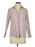 Grayson 100% Cotton Print Ivory Red Long Sleeve Blouse Size XS (1) - photo 1