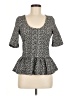 Maeve 100% Polyester Black Short Sleeve Top Size M - photo 1
