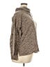 Green Envelope Animal Print Brown Turtleneck Sweater Size 2X - photo 4