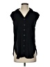 Maeve 100% Rayon Black Sleeveless Button-Down Shirt Size 2 - photo 1