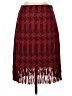 Club Monaco 100% Polyester Houndstooth Red Casual Skirt Size 4 - photo 1