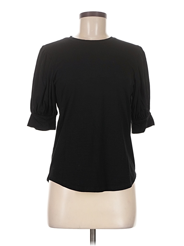 Pre-owned Frame 3/4 Sleeve T-shirt In Black