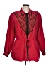 Bob Mackie 100% Silk Red Jacket Size L - photo 1