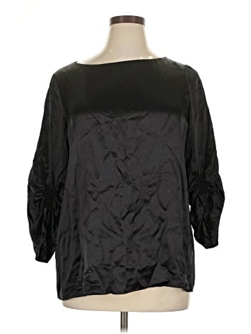 Lafayette 148 New York 3/4 Sleeve Silk Top (view 1)