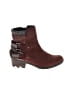 Sorel 100% Leather Burgundy Brown Ankle Boots Size 6 - photo 1