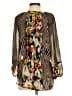 Calvin Klein 100% Polyester Brown Long Sleeve Blouse Size S - photo 2