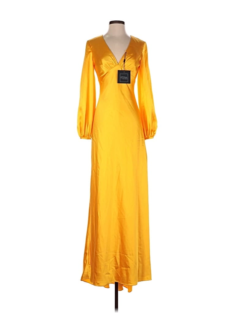 Pre-owned Mac Duggal Casual Dress In Yellow