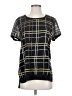 DKNY 100% Polyester Black Short Sleeve Blouse Size S - photo 1