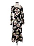 Shein 100% Polyester Floral Black Casual Dress Size S - photo 1