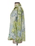 Zara Paisley Green 3/4 Sleeve Blouse Size XS - photo 5