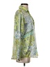 Zara Paisley Green 3/4 Sleeve Blouse Size XS - photo 4