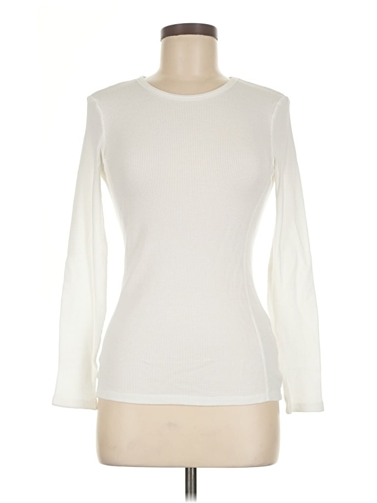 Pre-owned Bobi Long Sleeve T-shirt In White