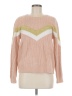 Nine West Chevron-herringbone Pink Pullover Sweater Size M - photo 1
