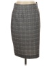 Amanda + Chelsea Plaid Gray Formal Skirt Size S - photo 1