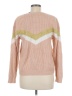 Nine West Chevron-herringbone Pink Pullover Sweater Size M - photo 2