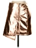 Dancing Leopard 100% Polyester Metallic Gold Faux Leather Skirt Size XS - photo 1
