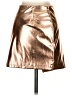 Dancing Leopard 100% Polyester Metallic Gold Faux Leather Skirt Size XS - photo 2