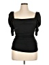 FRAME Black Short Sleeve Top Size XL - photo 1