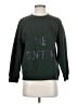 Lyrix Solid Green Sweatshirt Size S - photo 1