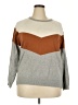 Roolee Color Block Gray Pullover Sweater Size XXL - photo 1