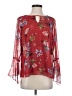 CAbi 100% Polyester Red 3/4 Sleeve Blouse Size S - photo 1