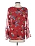 CAbi 100% Polyester Red 3/4 Sleeve Blouse Size S - photo 2