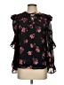 Vince Camuto 100% Polyester Floral Black Sleeveless Blouse Size XS - photo 1