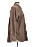 Ann Taylor LOFT 100% Cotton Brown Coat Size L - photo 4