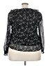 Ann Taylor LOFT Stars Black Long Sleeve Blouse Size XXL - photo 2