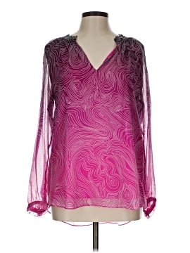 Diane von Furstenberg Long Sleeve Silk Top (view 1)